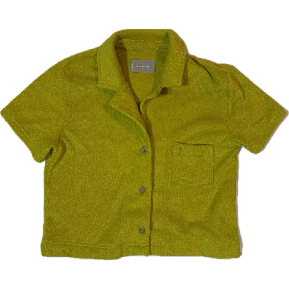 Everlane Lime Green Button Down Shirt
